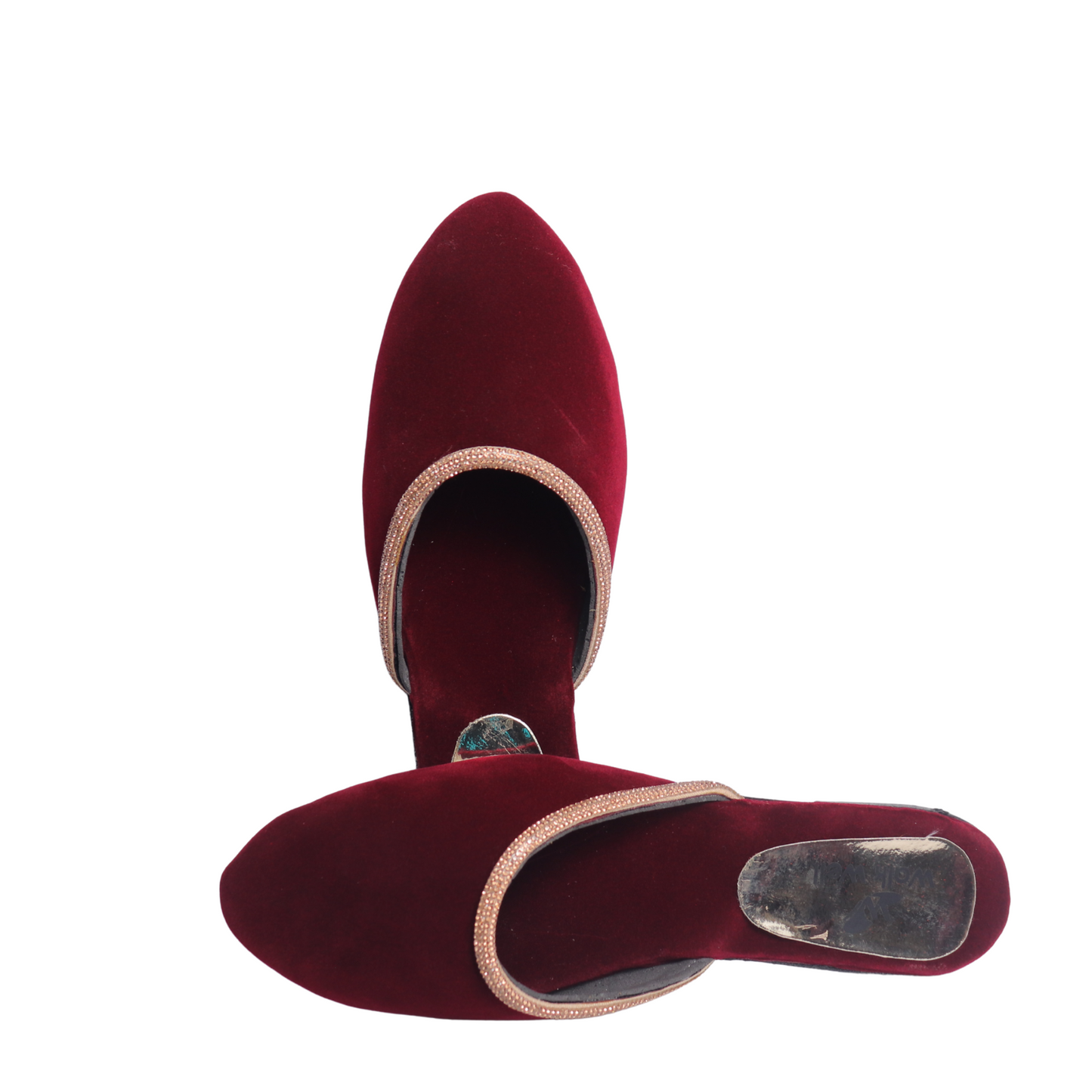 Velvet Cut Shoes β Black, Blue & Mehroon | Stylish & Comfortable Footwear Code #4476