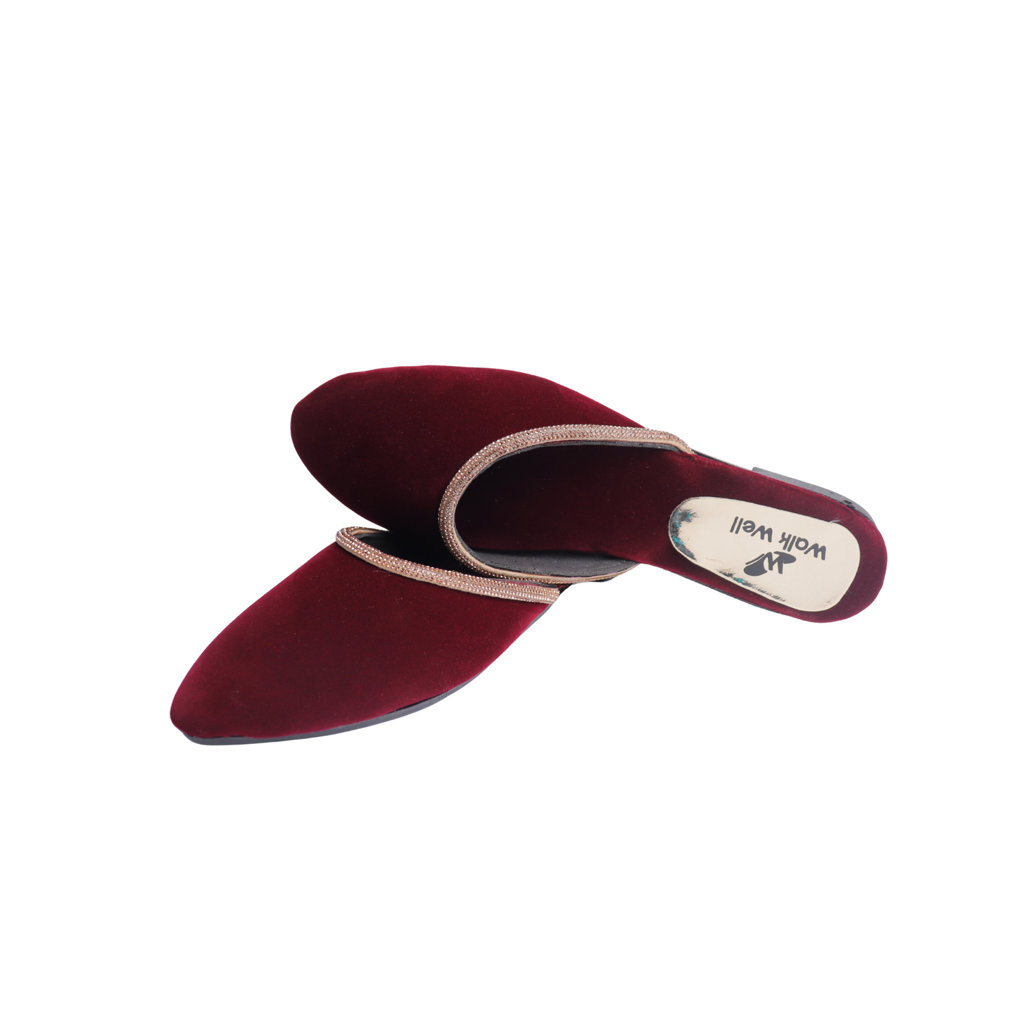 Velvet Cut Shoes β Black, Blue & Mehroon | Stylish & Comfortable Footwear Code #4476